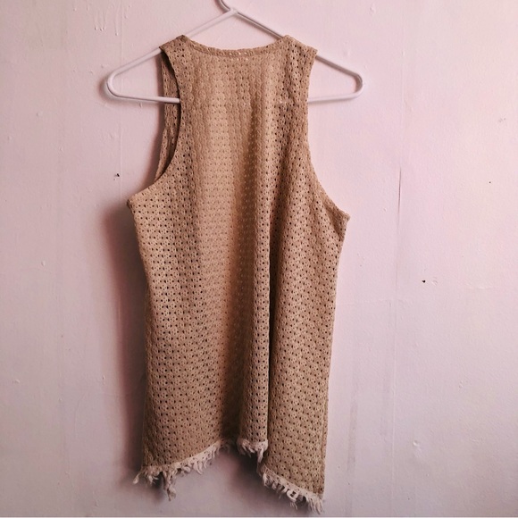 Self Esteem Sleeveless Cardigan Hem Tassel Size XL - Picture 4 of 6